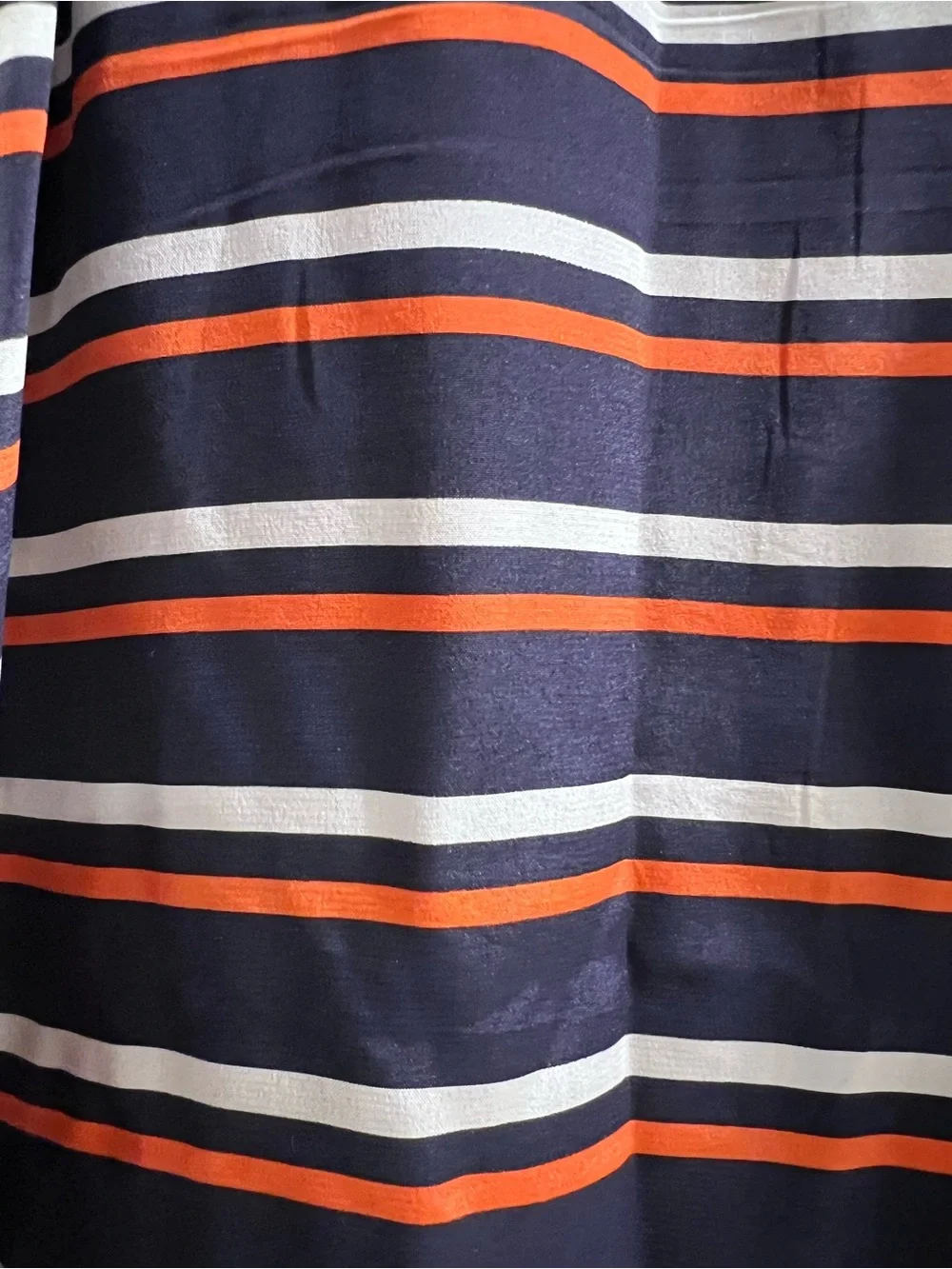 J.Crew Navy Striped Silk Tunic Shift Dress - 100% Silk - Style 66912 - Size 4